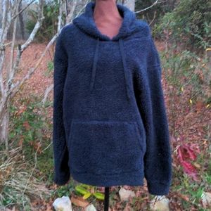 An Original Penguin by Munsingwear Men's Navy Pullover Sherpa Hoodie w/K…
